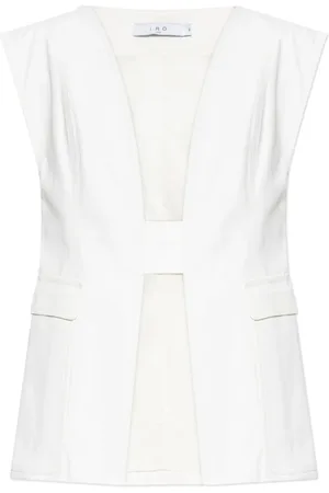 IRO Jakke, Dame, Hvid, L, Bomuld, Vest Bessy