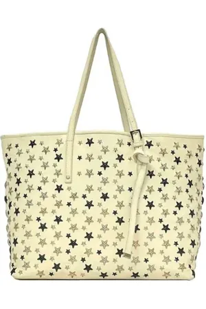 Jimmy Choo Pre-owned, Dame, Hvid, ONE SIZE, Uld, Pre-owned Laeder skuldertasker