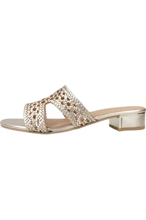 Gioseppo Sko, Dame, Gul, 39 EU, Uld, Stilfulde Hælede Mules Sandal