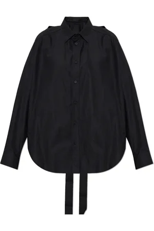 Balenciaga Bluser & Skjorter, Dame, Sort, S, Bomuld, Oversize skjorte