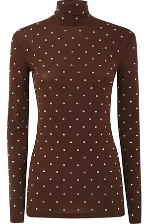 Paco rabanne Top, Dame, Brun, S, Anden Hud Jersey Top