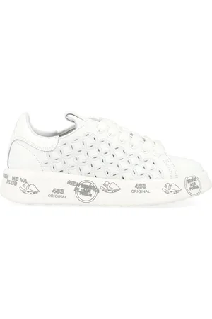 Premiata Sko, Dame, Hvid, 39 EU, Uld, 6283 Stilfulde Sneakers