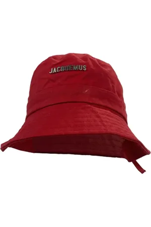 Jacquemus Pre-owned, Dame, Rød, ONE SIZE, Bomuld, Pre-owned Bomuld hatte