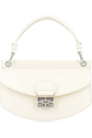 Ganni Taske, Dame, , ONE SIZE, Mini Top Handle Taske i Egret