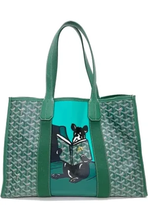 GOYARD Pre-owned, Dame, Grøn, ONE SIZE, Tyl, Pre-owned canvas håndtasker