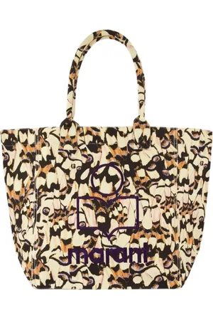 Isabel Marant Taske, Dame, Flerfarvet, ONE SIZE, Bomuld, Beige Bomuld Shopping Taske - Multi