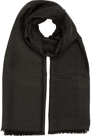 Moschino Tilbehør, Dame, Sort, ONE SIZE, Uld, Estola Vinterskærf