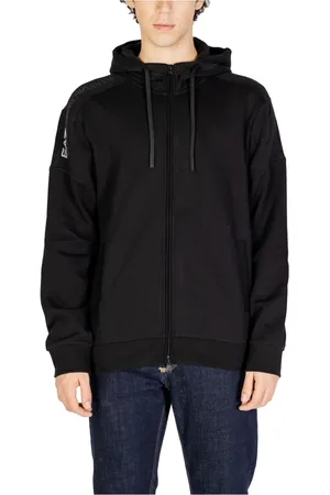 EA7 Sweathshirts & Hoodies, Herre, Sort, XS, Bomuld, Hoodie