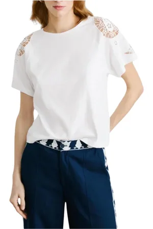 Pepe Jeans Top, Dame, Hvid, L, Bomuld, Veronica T-shirt, frisk og elegant stil