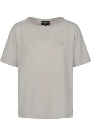 Emporio Armani Top, Dame, Hvid, L, Polyester, Hvid Jumper Skjorte