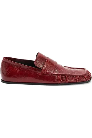 Jil Sander Sko, Dame, Rød, 36 EU, Uld, Stilfulde Loafers til Mænd