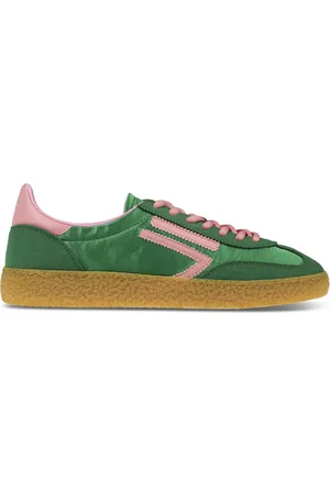 Puraai Sko, Dame, Grøn, 37 EU, Satin, Satin Sneakers
