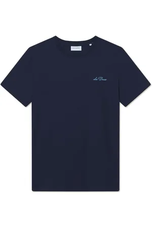 Les Deux Top, Herre, Blå, XL, Bomuld, Vild Blomst T-shirt