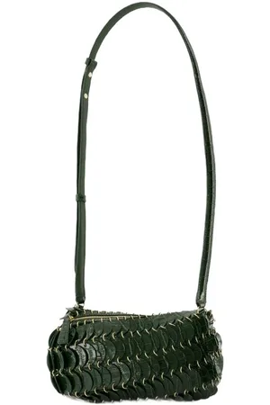 Paco rabanne Taske, Dame, Grøn, ONE SIZE, Uld, Metal Grøn Crossbody Taske