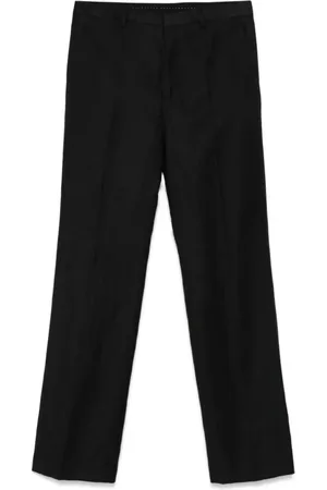 DRIES VAN NOTEN Bukser, Herre, Sort, XL, Uld, Stilfulde M.w. Bukser