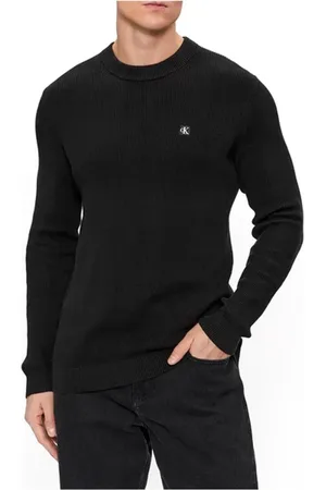 Calvin Klein Strik, Herre, Sort, XS, Uld, Stilfuld Sweater til enhver lejlighed