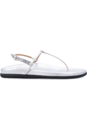 Ancient Greek Sandals Sko, Dame, Grå, 40 EU, Læder, Sølv Lukkede Tå Sandaler