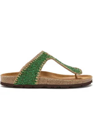 Maliparmi Sko, Dame, Grøn, 41 EU, Infrabijoux® Perler Raffia