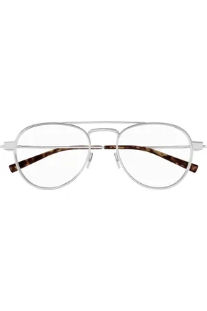 Saint Laurent Tilbehør, unisex, Grå, ONE SIZE, Runde Metal Solbriller SL 708