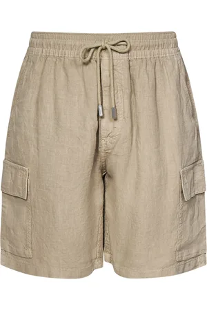 Vilebrequin Shorts, Herre, , S, Linned, Linned Cargo Shorts med Lommer