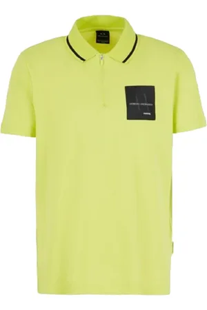 Armani Exchange Top, Herre, Grøn, S, Bomuld, Grøn Polo T-shirts og Polos