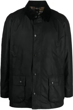 Barbour Jakke, Herre, Sort, XL, Bomuld, Sort Voks Jakke til Mænd