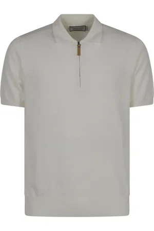 CANALI Top, Herre, Hvid, 4XL, Bomuld, Polo Bluser