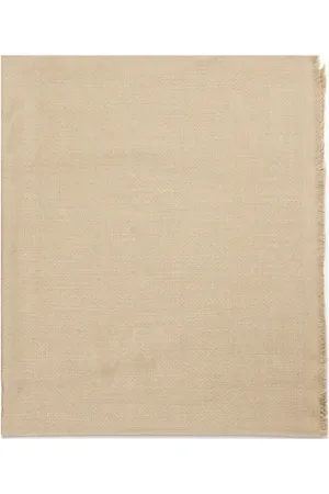 Max Mara Tilbehør, Dame, , ONE SIZE, Elegant Curvone Tørklæde i Sand