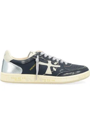 Premiata Sko, Herre, Sort, 43 EU, Læder, Sort læder sneaker Bskt Clay 7258