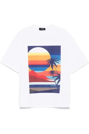 Dsquared2 Top, Herre, Hvid, XS, Hvid Crew Neck T-shirt