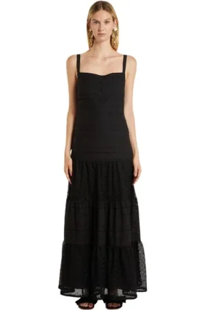 MARELLA Kjole, Dame, Sort, S, Broderet Kjole - Array - Stor