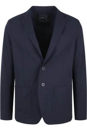 HERNO Jakke, Herre, Blå, L, Polyester, Wavy Touch Laminar Blazer