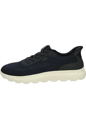 Geox Sko, Herre, Blå, 42 EU, Lave Top Sneakers med Sfærisk Design