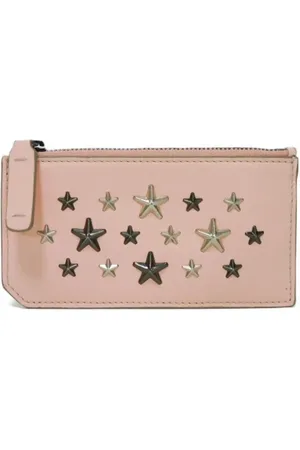 Jimmy Choo Pre-owned, Dame, Lyserød, ONE SIZE, Tyl, Pre-owned Laeder punge