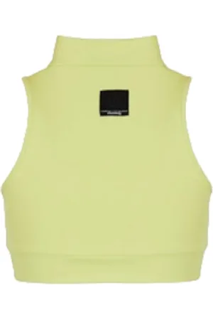 Armani Exchange Top, Dame, Grøn, XS, Uld, Grøn Sporty Top Mixmag Kollektion