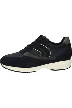 Geox Sko, Herre, Blå, 40 EU, Lave Sneakers i Tekstil Materiale