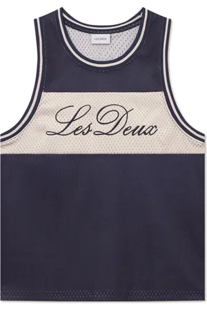 Les Deux Top, Herre, Blå, S, Polyester, Blå Strikket Tank Top
