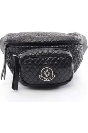 Moncler Pre-owned, Dame, Sort, ONE SIZE, Uld, Pre-owned Canvas skuldertasker