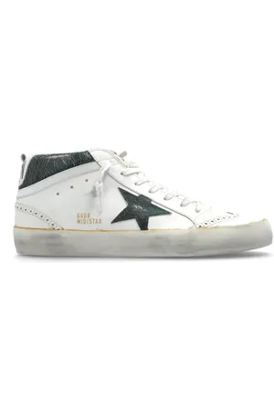 Golden Goose Sko, Herre, Hvid, 44 EU, Læder, Sportsko Mid Star Double Quarter