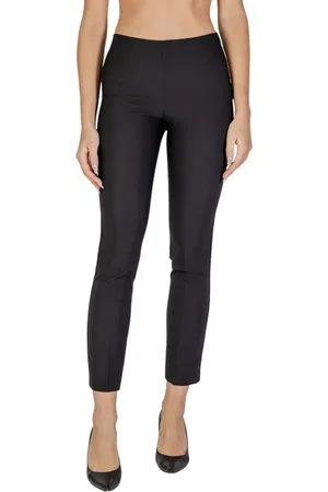 SANDRO FERRONE Bukser, Dame, Brun, 2XS, Polyester, Sort Polyester Jeans & Bukser