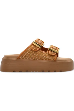 Casadei Sko, Dame, Brun, 41 EU, Uld, Platform sandaler