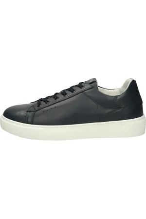Nero Giardini Sko, Herre, Blå, 43 EU, Læder, Minimalistiske Læder Sneakers
