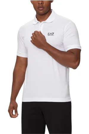 Emporio Armani Top, Herre, Hvid, M, Uld, Klassisk Hvid Polo Skjorte