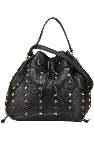 Jimmy Choo Pre-owned, Dame, Sort, ONE SIZE, Uld, Pre-owned Laeder hndtasker