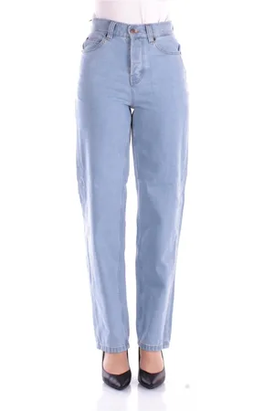 Dickies Jeans, Dame, Blå, W28, Bomuld, Logo Baglomme Lynlås Jeans Regular Fit