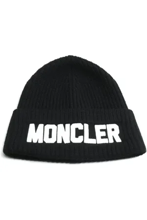 Moncler Pre-owned, Dame, Sort, ONE SIZE, Uld, Pre-owned Uld hatte