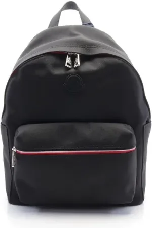 Moncler Pre-owned, Herre, Sort, ONE SIZE, Uld, Pre-owned Canvas rygsaekke