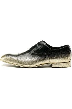 Mimanera Sko, Herre, Gul, 41 EU, Uld, Guld Glitter Oxford Sneakers