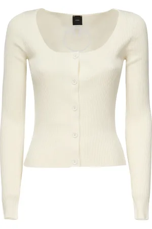 Pinko Strik, Dame, , L, Bomuld, Assia Silke Bomuld Cardigan Sæt