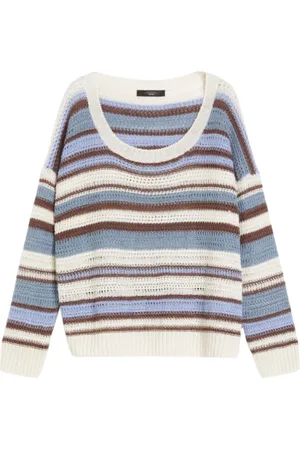 Max Mara Strik, Dame, Flerfarvet, M, Multifarvet Basilio Sweaters